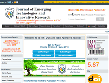 Tablet Screenshot of jetir.org